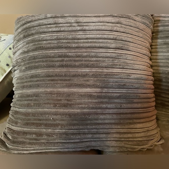 2 13”x13” Sage Decorative Pillows - Picture 1 of 5